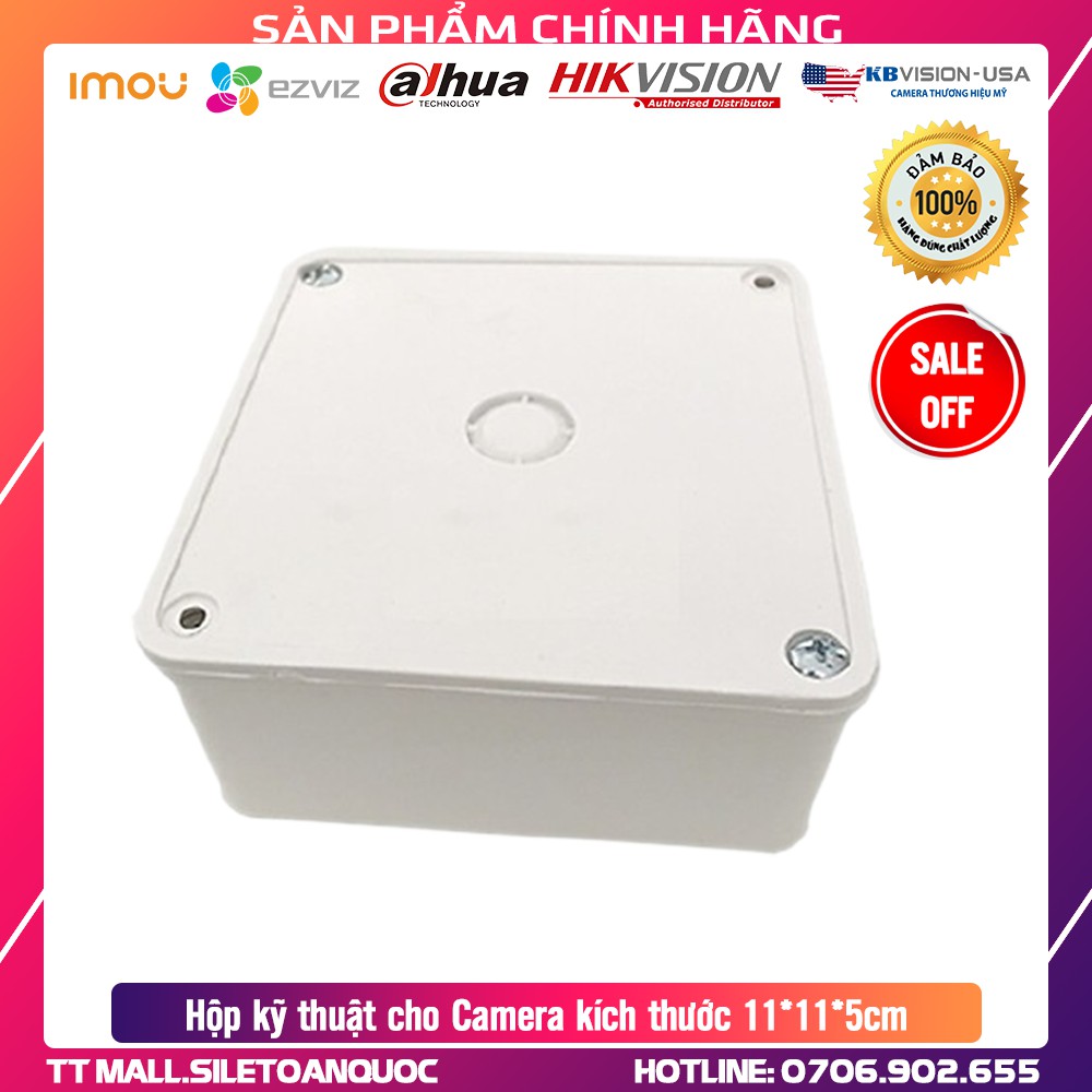 Hộp kỹ thuật cho Camera kích thước 11*11*5cm