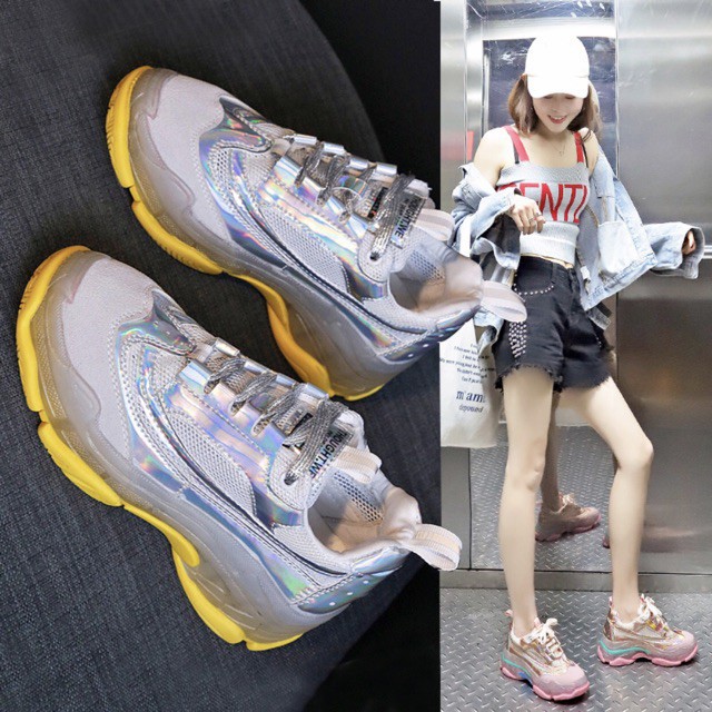 [ORDER 7- 10 ngày] Sneaker đế bự ulzzang cao 5cm cá tính