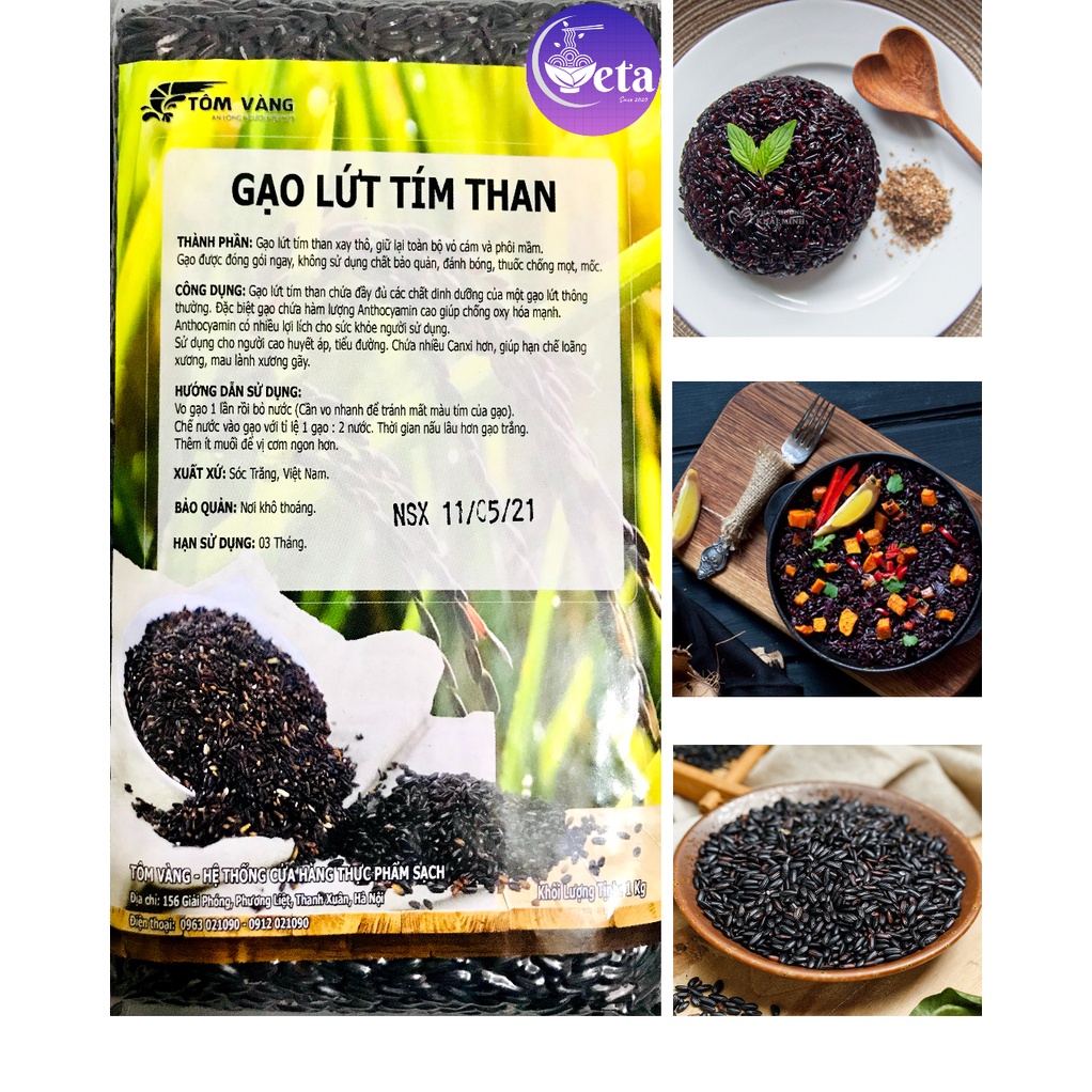 2kg gạo lứt Tôm Vàng (gạo lứt đỏ/ Séng Cù Điện Biên/ tím than, đen/ huyết rồng/ tam sắc / nâu)giảm cân