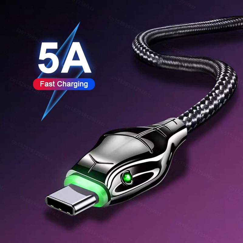 Dây Cáp Sạc Nhanh Loại C 5A Micro USB IOS Dành Cho Xiaomi Samsung