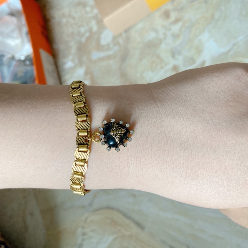 Lắc tay mặt tim Ong xinh [ HÀNG MỚI VỀ]