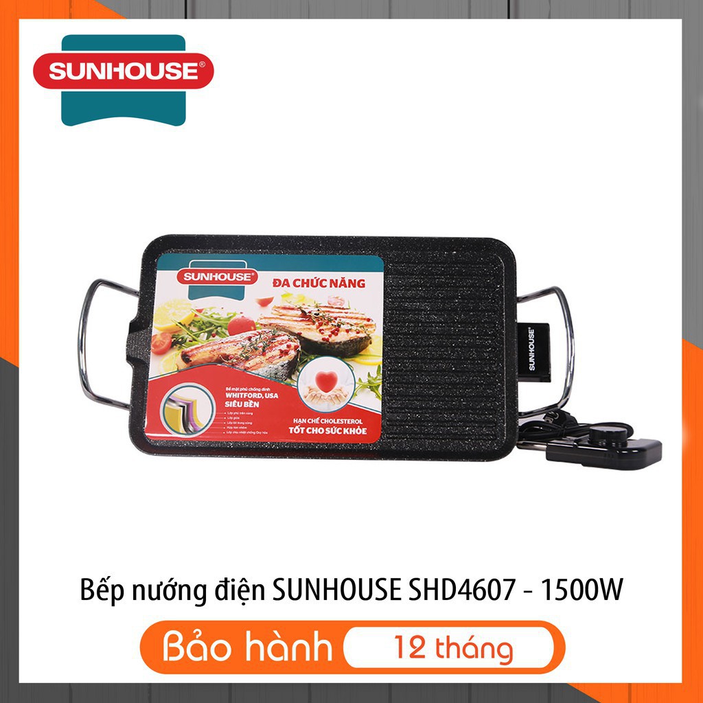 Bếp Nướng Điện Sunhouse SHD4607 Tặng Quà - Hàng chất lượng cao