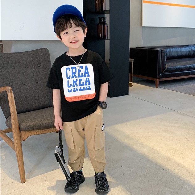 QB273 - Quần kaki vẩy chấm trắng sz 90-150, túi hộp, thời trang thể thao cho bé thu đông 2022