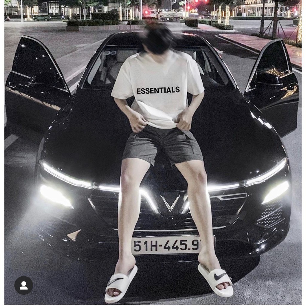 Áo thun tay lỡ Essentials in ngực , áo thun nam nữ unisex ,Samyy_vn