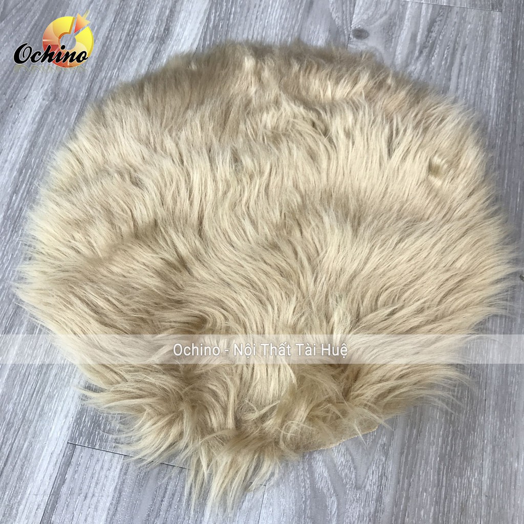 Thảm lông tròn Để Kệ Lồng chim mini Trang Trí và chụp hình lông dày mịn nhiều màu sẵn đủ size 12cm, 20cm, 30cm, 38cm