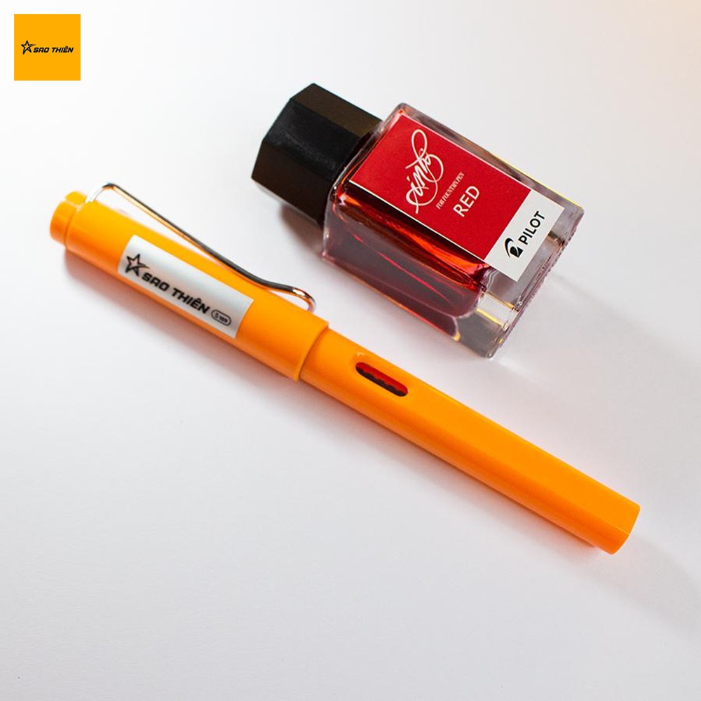 Combo Bút Mực Sao Thiên S109 Ngòi Kim Tinh Lá Tre - Mực Nhật Ink Pilot 15ml