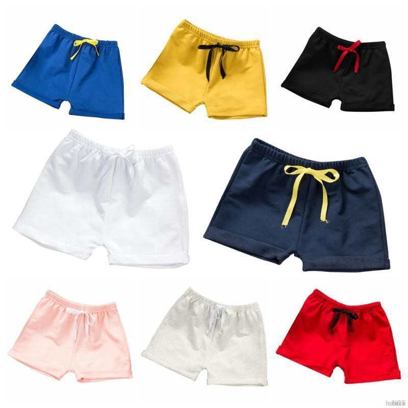 Quần Short Cotton Lưng Thun Rút Dây Cho Bé