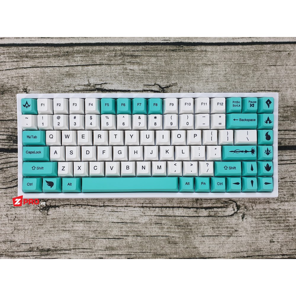 [Mã SKAMAP6 giảm 8% đơn 250k]Bàn phím cơ Keycool 84 Cyan - BH 2 năm