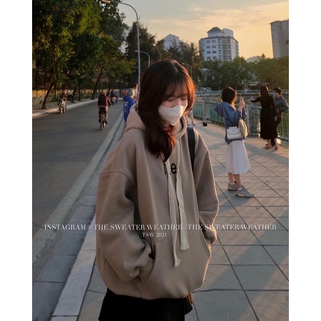 [Mã 2611THTRANG100K hoàn 10% xu đơn 99K] (Ảnh thật) Áo hoodie nỉ bông dây rút bản to thêu ME the.sweaterweather TSW | BigBuy360 - bigbuy360.vn