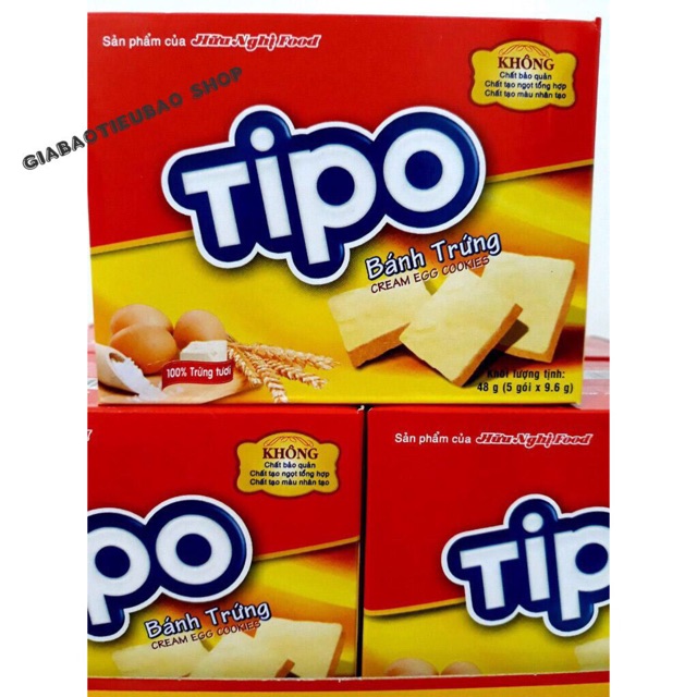 Lốc 12 Hộp Bánh Trứng TIPO Hữu Nghị 39gr