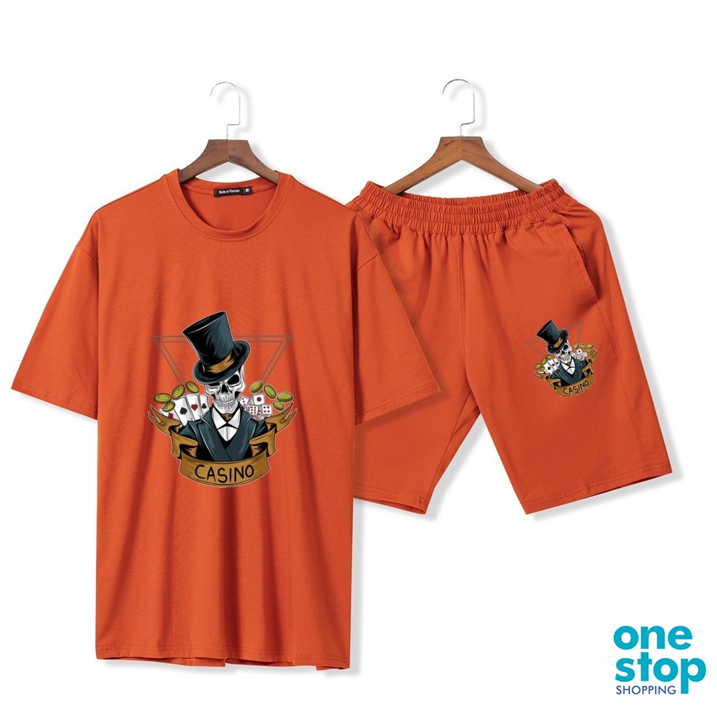 Đồ bộ mặc nhà B01 unisex nam nữ form rộng one shop