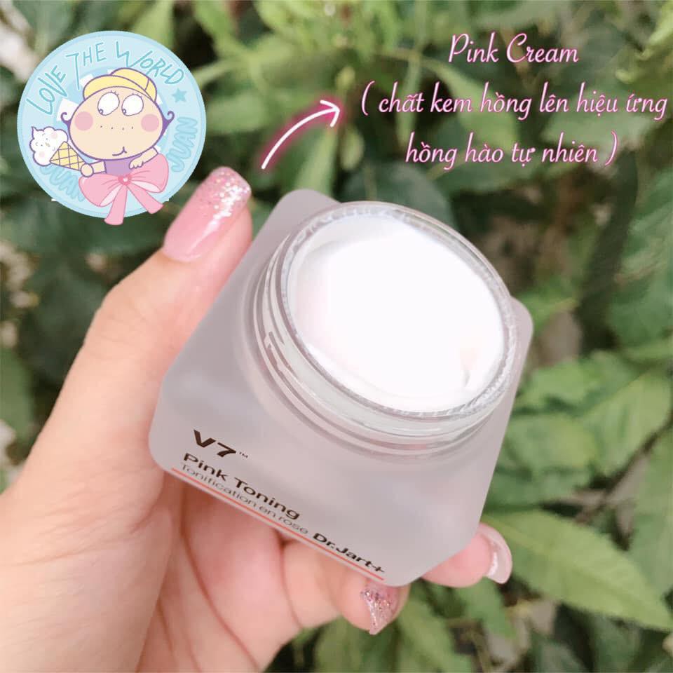 Kem Mặt V7 Toning Light Dr.Jart+ - Mini Size 15ml -Toning Light Và Pink Toning