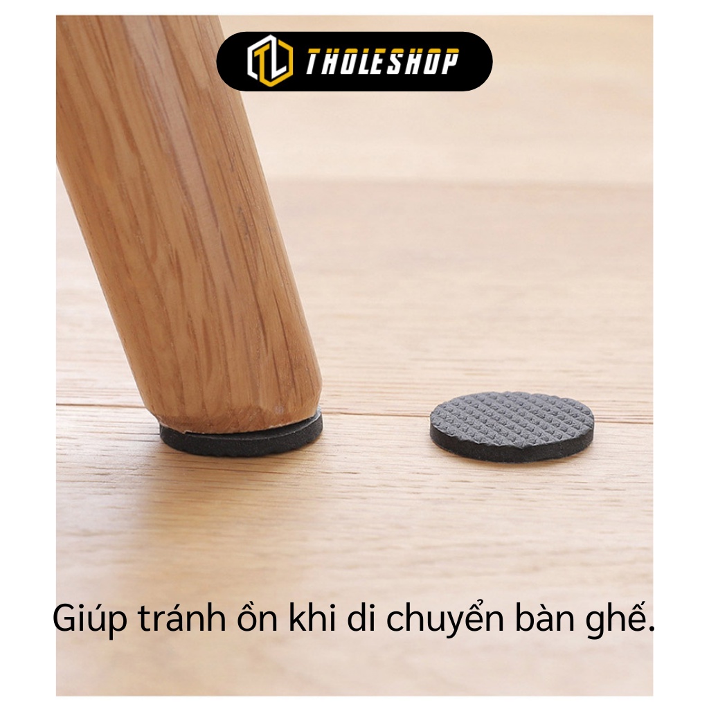 Lót Chân Ghế - Combo 12 Miếng Dán Chân Bàn Bảo Vệ Sàn Nhà, Tránh Ồn Khi Di Chuyển 4614