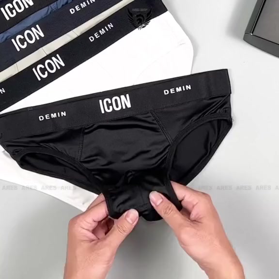 Quần lót nam , quần sịp tam giác họa tiết Icon cao cấp chất thun lạnh kháng khuẩn co giãn 4 chiều - ARES SHOP | BigBuy360 - bigbuy360.vn