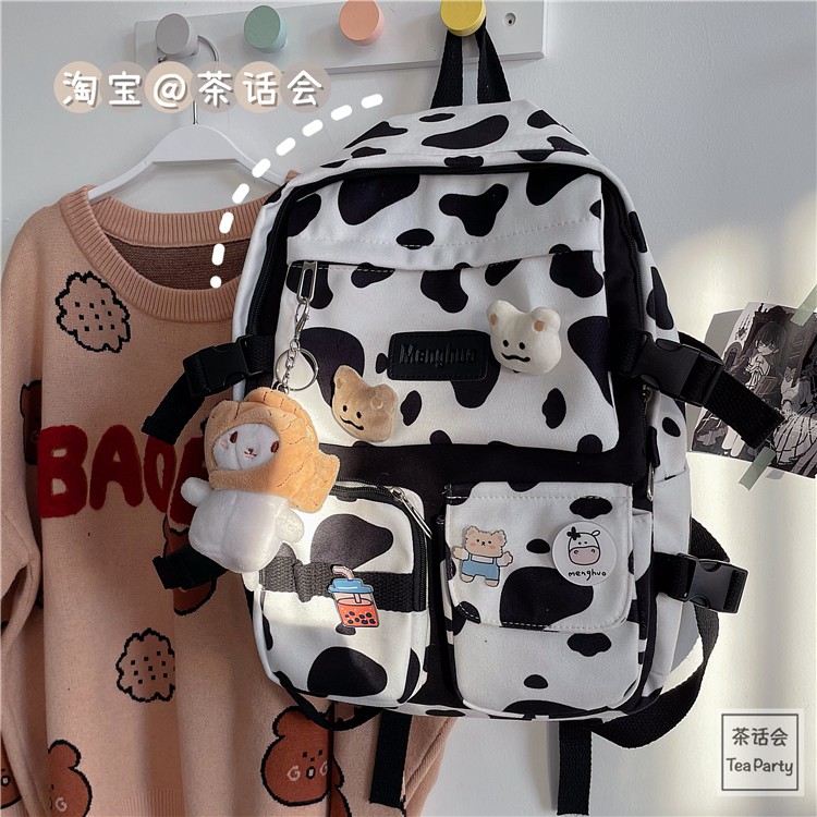 Balo bò sữa đi học nữ giá rẻ ulzzang hàn quốc B140