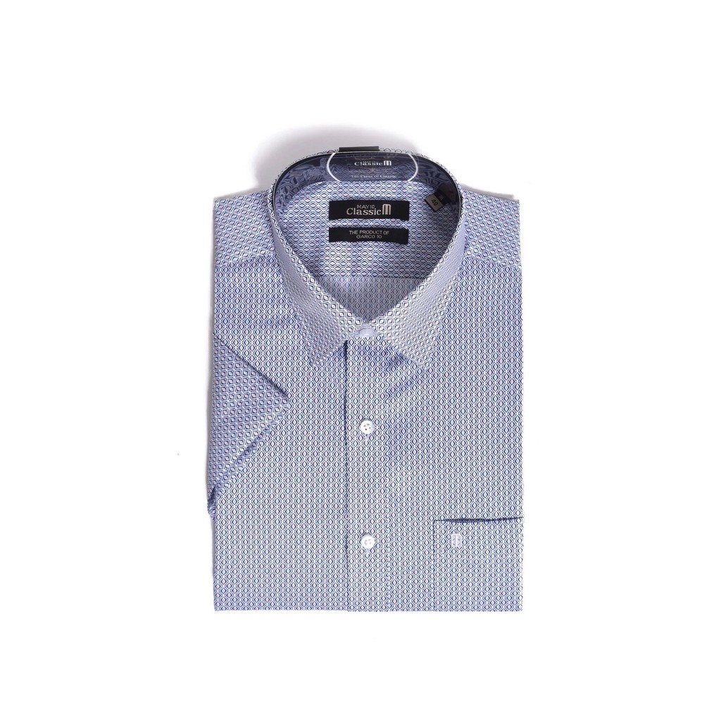 Áo sơ mi nam ngắn tay Cotton Regular Fit  𝑴𝑨𝒀 10 𝑪𝒉𝒊́𝒏𝒉 𝒉𝒂̃𝒏𝒈 mã SM0719ON 427 | BigBuy360 - bigbuy360.vn