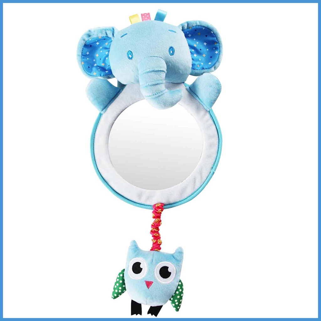 Gương Soi Hình Chú Voi Dễ Thương Gắn Ghế Ngồi Xe Hơi Cho Bé