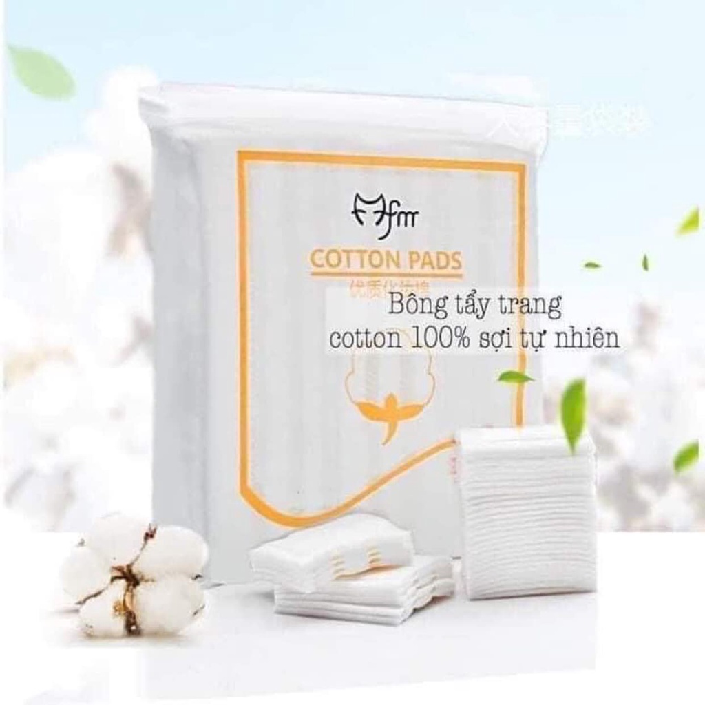 Bông tẩy trang Cotton 3 lớp túi 222 miếng - Bông tẩy trang hàng nội địa Trung.