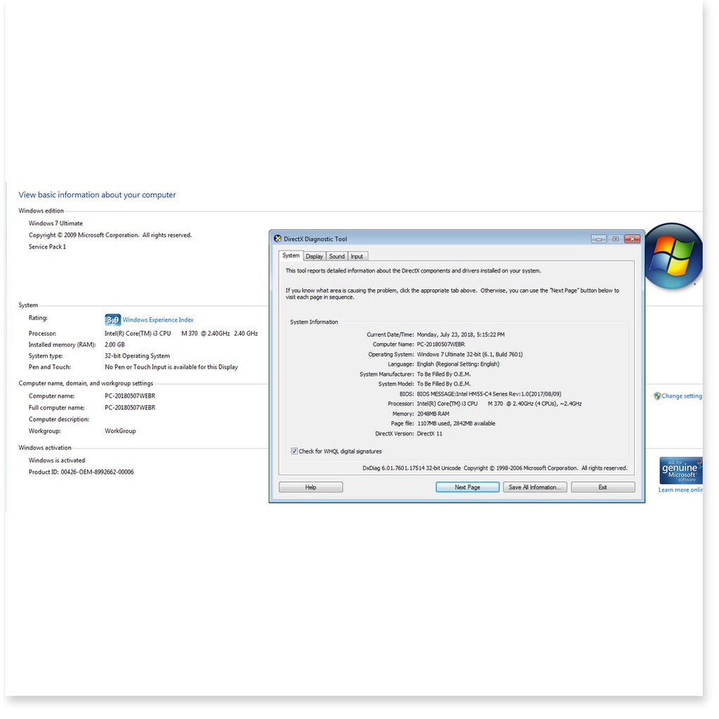 🇳 🇪 🇼®️ Máy tính All in one 20inch CPU I3 2.40Ghz 4 nhân 2G DDR3 32GB SSD | BigBuy360 - bigbuy360.vn