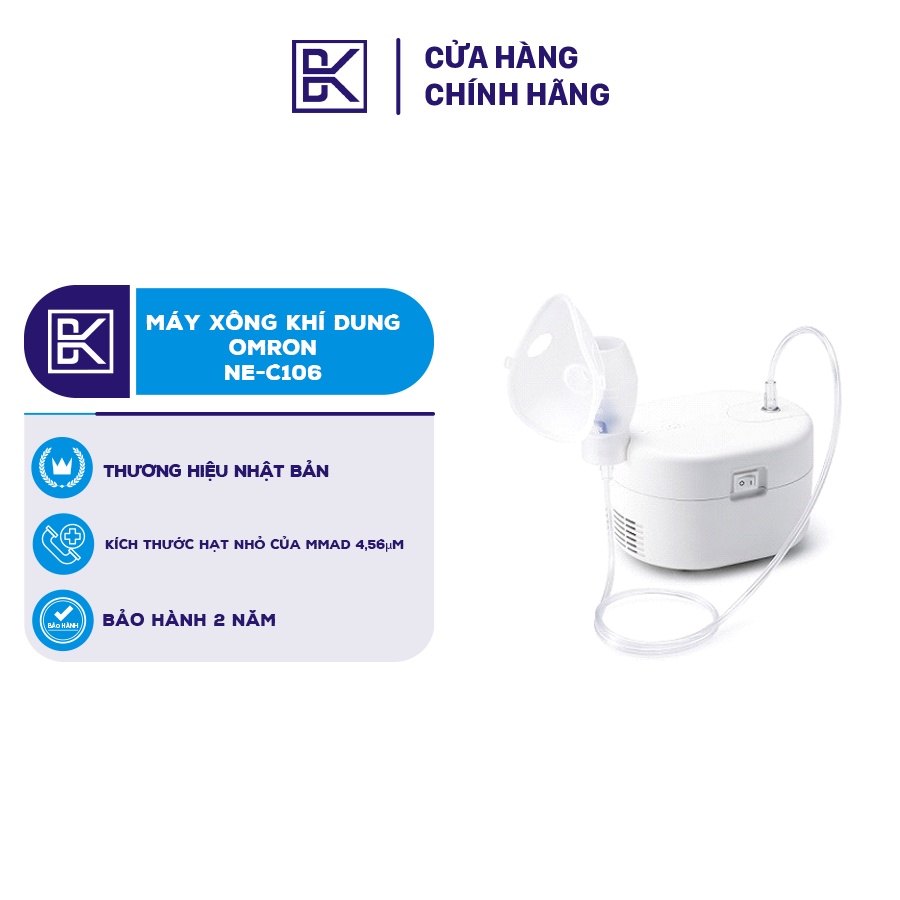 Máy xông mũi họng, khí dung OMRON NE-C106 chính hãng bảo hành 2 năm