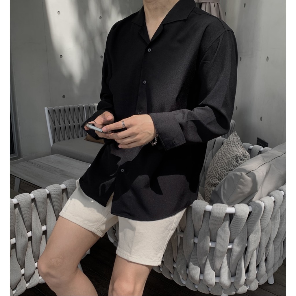 ÁO SƠ MI cổ vest Tay Dài CHUOTTRANG KKL