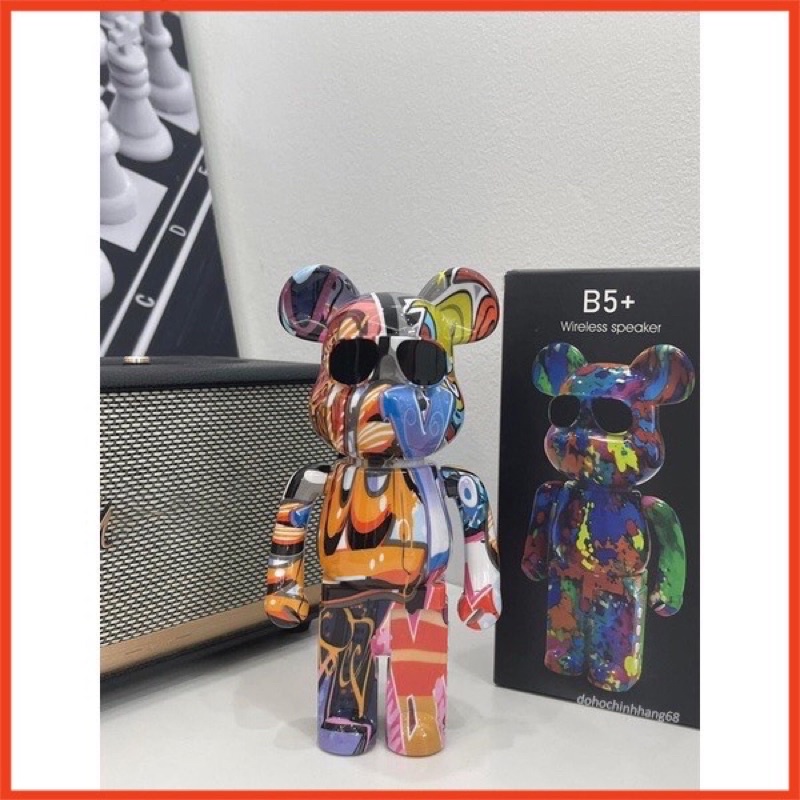 Loa bluetooth mô hình gấu Bearbrick hottrend âm hay, bass chuẩn