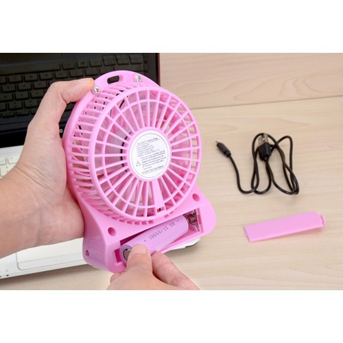 [Mã ELHA22 giảm 5% đơn 300K] Quạt tích điện mini fan usb 3 chế độ cực mát