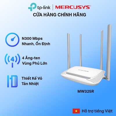 [Hỏa Tốc] Bộ Phát Wifi Mercusys MW325R Chuẩn N 300Mbps
