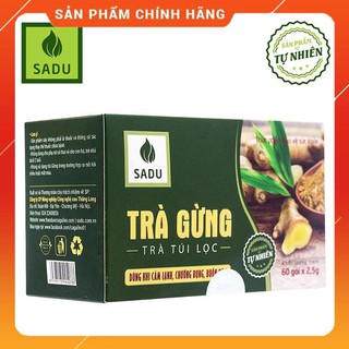 Trà gừng túi lọc sadu ❤️FREESHIP❤️ Hỗ trợ điều trị cảm lạnh, tiêu hóa, huyết áp