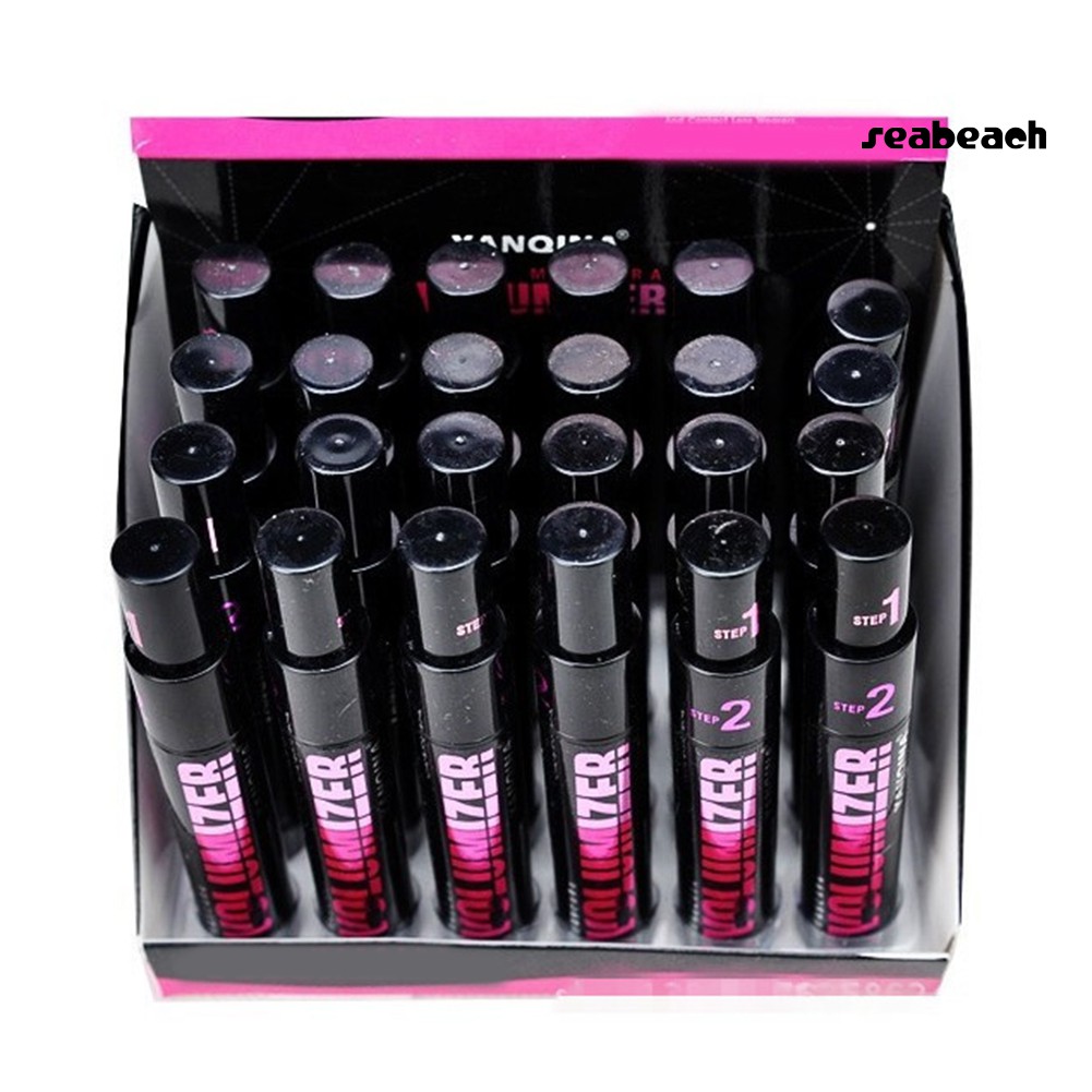 Mascara trang điểm chuốt mi màu đen làm cong và dày 2 trong 1 | BigBuy360 - bigbuy360.vn