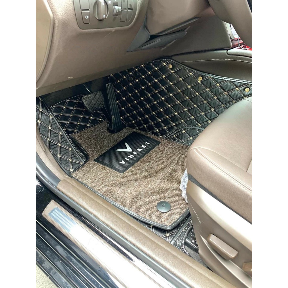 Thảm lót sàn ô tô 6D Vinfast Lux A 2.0 chống nước, không mùi, phủ kín 90% sàn xe