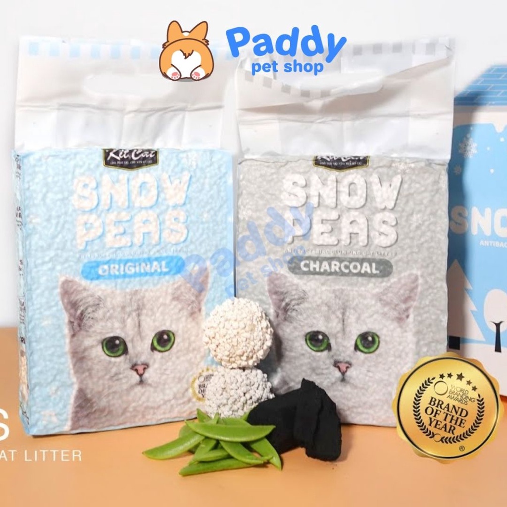 Cát Vệ Sinh Đậu Tuyết Kit Cat Snow Peas Cho Mèo (7L)