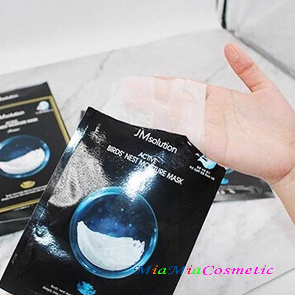 Mặt Nạ Tổ Yến (miếng lẻ) JM Solution Active Bird's Nest Moisture Mask Prime Cấp Ẩm Mềm Mượt, Phục Hồi Trẻ Hóa Da