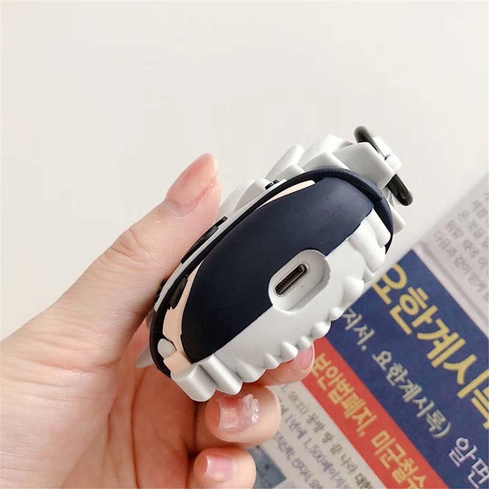 Hộp đựng tai nghe augustina naruto 3d dễ thương uzumaki naruto hộp sạc hatake kakashi silicone mềm tai nghe không dây bluetooth