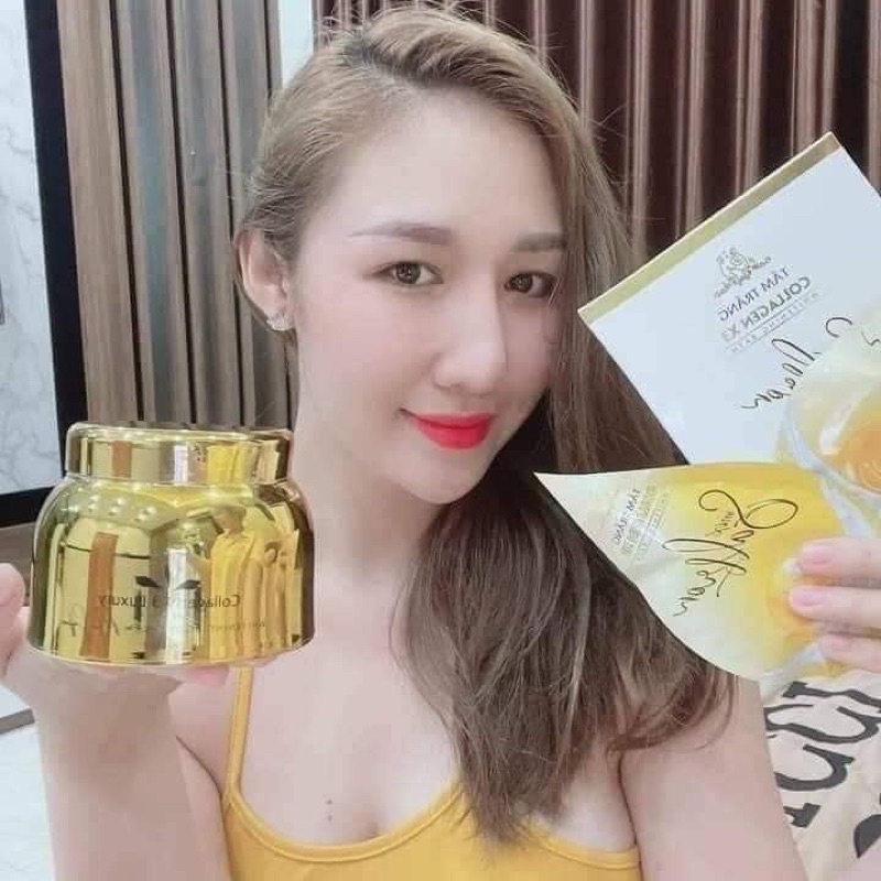 Combo body Collagen X3 luxury Tắm trắng Collagen X3 mix saffron công ty mỹ phẩm Đông Anh