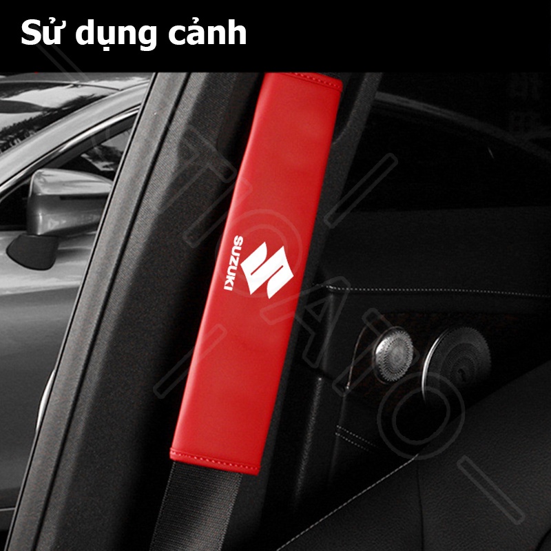 GTIOATO Da DâY Đai An ToàN Ô Tô CàI DâY An ToàN Ô Tô BọC DâY An ToàN Xe HơI Đệm Bọc Dây Đai An Toàn Xe Hơi Phụ KiệN Ô Tô Phụ KiệN Trang Trí Ô Tô Cho Suzuki XL7 Swift Ertiga Ciaz