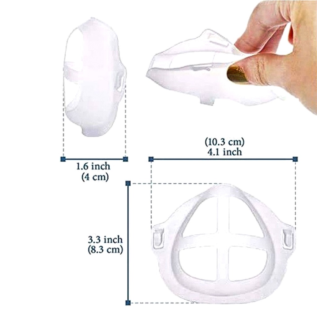 Miếng đệm lót khẩu trang silicon chống trôi son giúp thoáng khí dễ thở khi đeo khẩu trang | BigBuy360 - bigbuy360.vn