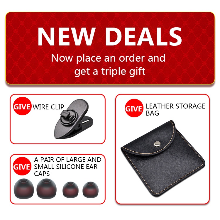 Tai nghe nhét tai Newmsnr 9D bass kèm mic dùng để chơi game