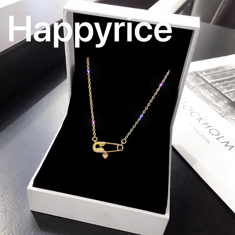 Dây chuyền hình ghim băng Happyrice