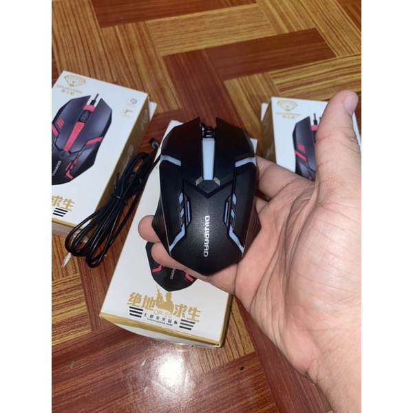 Chuột Máy Tính Có Dây Gaming 1000 Dpi Kèm Đèn Led Nền Dành Cho Pc/ Laptop