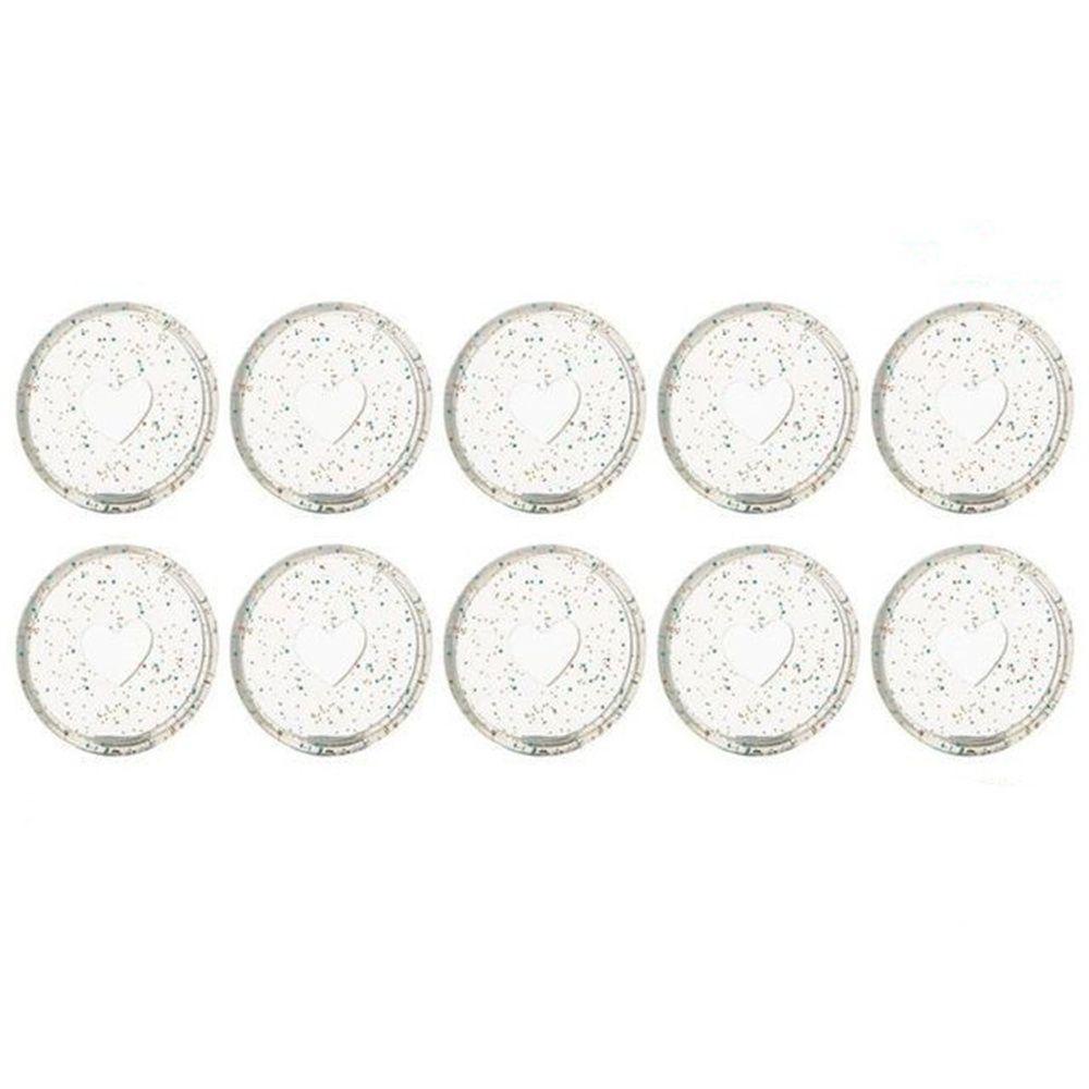 Set 10 Móc Khóa Hình Trái Tim Xinh Xắn