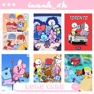 Set 72 ảnh lomo card BT21 (BTS)