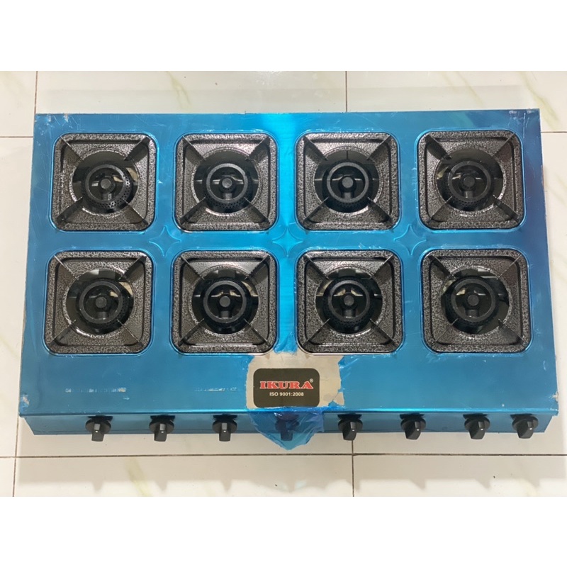 Bếp gas công nghiệp 8 họng chuyên mỳ cay , bánh xèo, bếp gas 8 lò