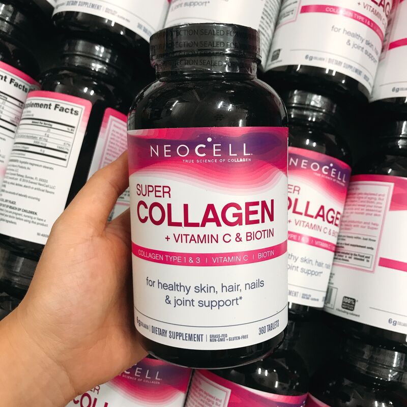 Viên Uống Super Collagen Neocell +C 6000 Mg Type 1 - 3 Neocell 360