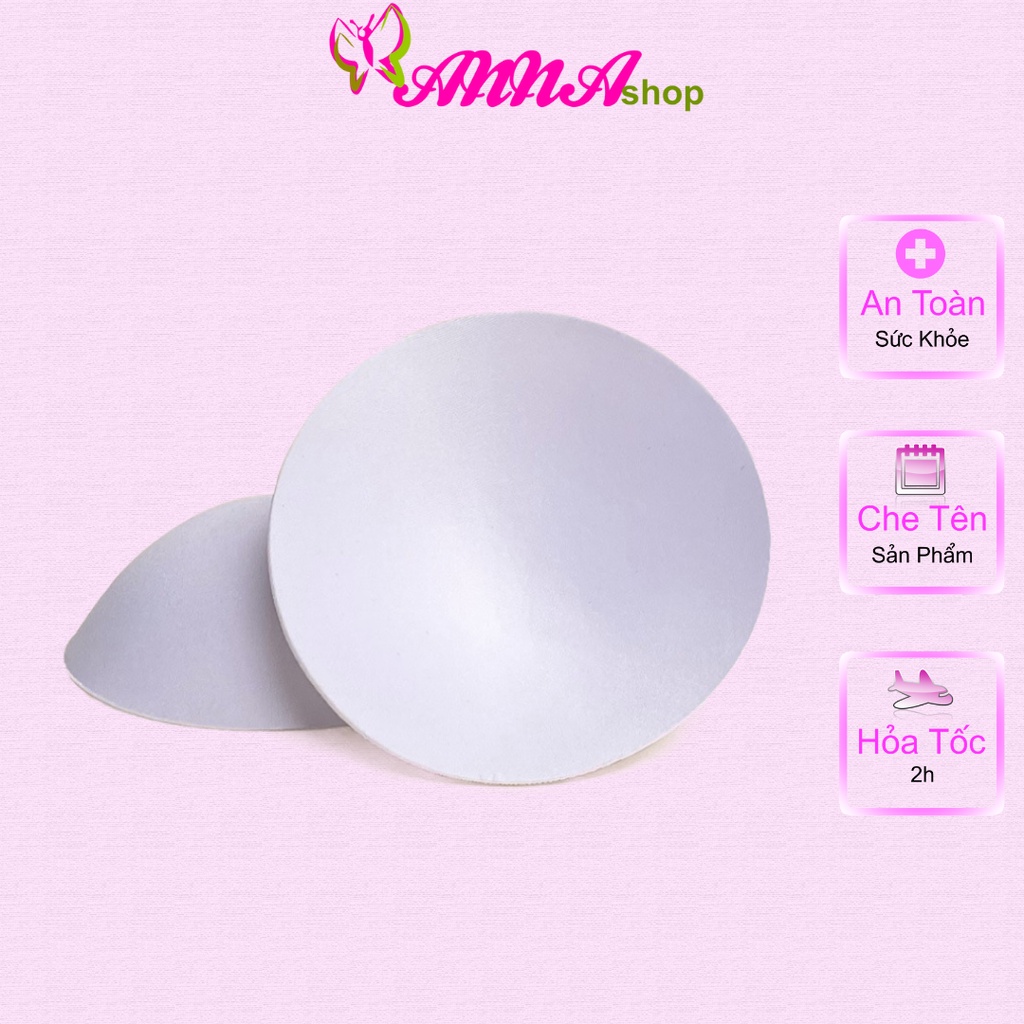 6 Miếng mút rời độn ngực, miếng lót đệm ngực hình tròn (MS 01017) Anna Shop