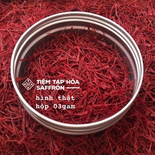 Hộp 03g Saffron Iran loại Negin - Nhuỵ Hoa Nghệ Tây Iran 03g