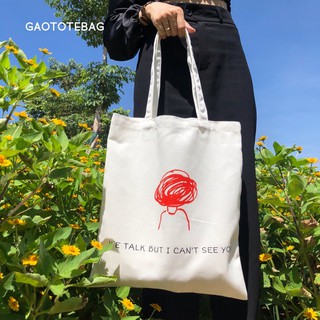Túi tote vải bố WE TALK