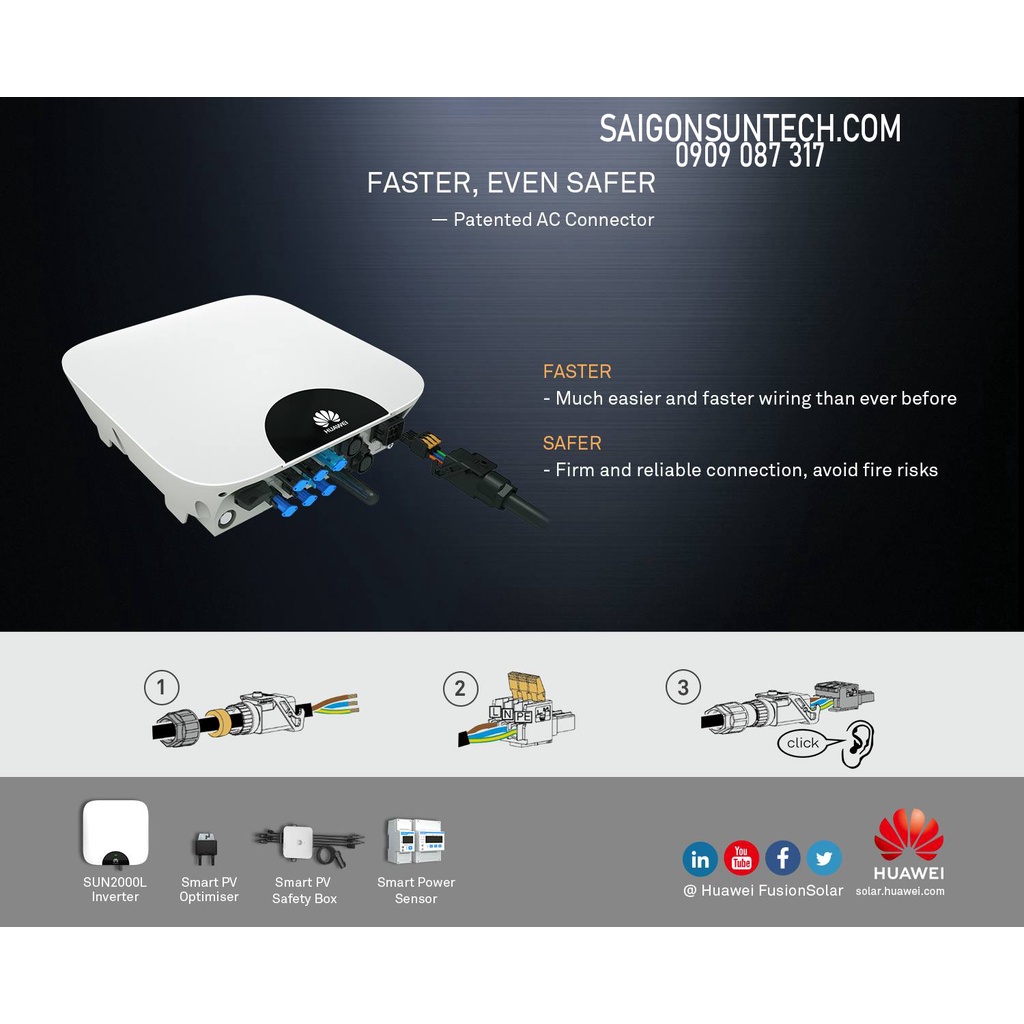 Biến tần Huawei 5kW | Inverter Huawei hàng dùng lướt còn bảo hành! có hỗ trợ bám tải