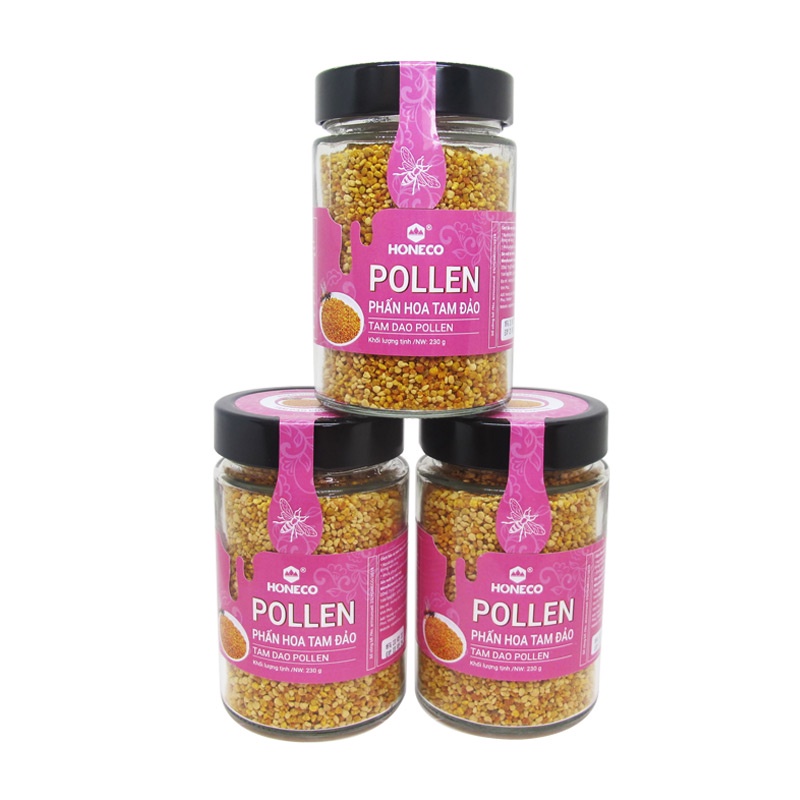 Phấn Hoa Tam Đảo HONECO 230G - Phấn hoa rừng tự nhiên 100%, giúp làm đẹp da, cải thiện hệ tiêu hóa, ngủ ngon.