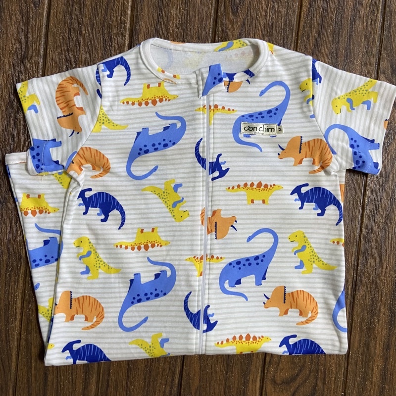 Túi ngủ cotton Conchimkids.Ngắn tay,có cúc mở chân (12 mẫu)